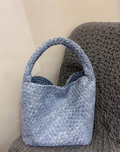 Handwoven Cowhide Tote Bag