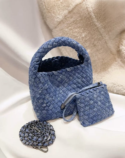 Handwoven Cowhide Tote Bag