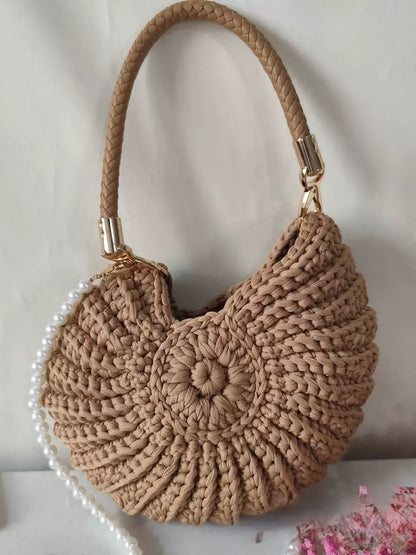 Handwoven Crossbody Bag with Adjustable Strap