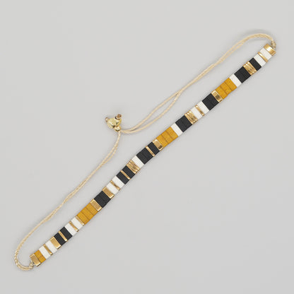 Handwoven Ethnic Glass Bead Bracelet