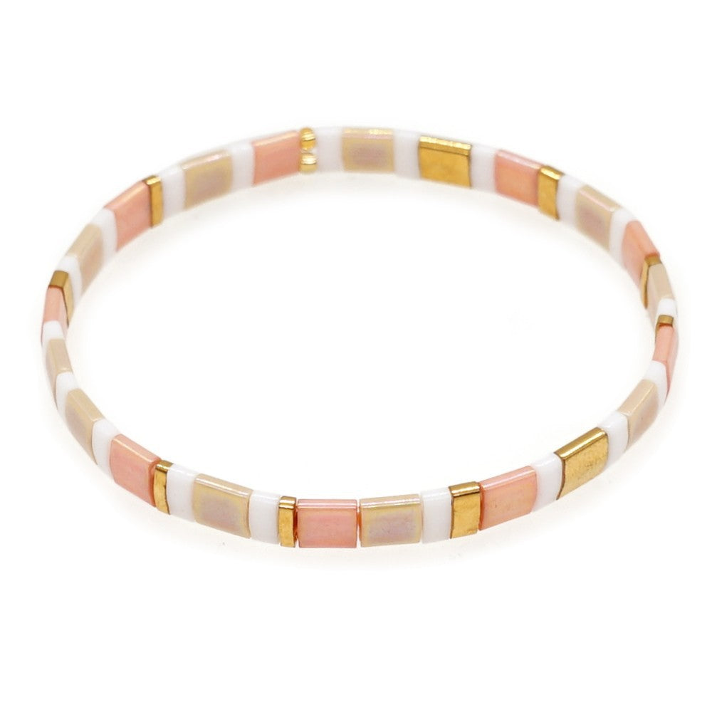 Handwoven Ethnic Glass Bead Bracelet