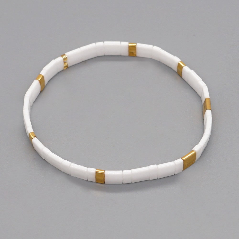 Handwoven Ethnic Glass Bead Bracelet