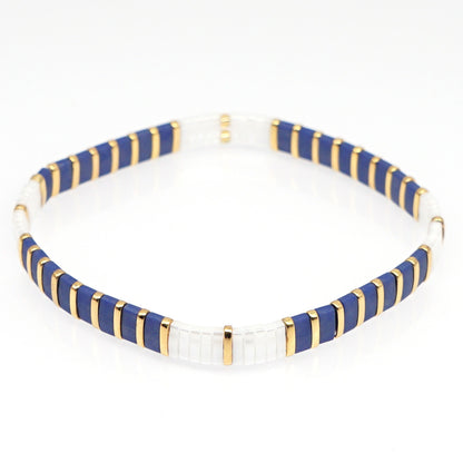Handwoven Ethnic Glass Bead Bracelet