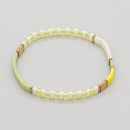 Handwoven Ethnic Glass Bead Bracelet