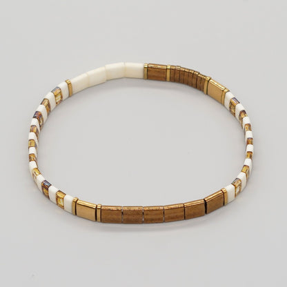 Handwoven Ethnic Glass Bead Bracelet