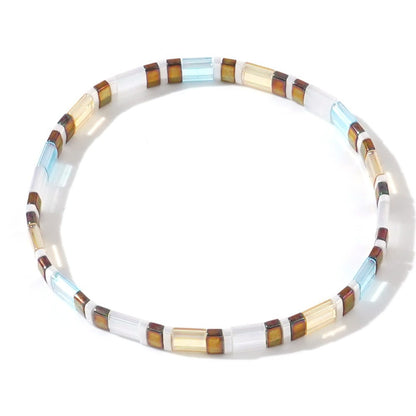 Handwoven Ethnic Glass Bead Bracelet