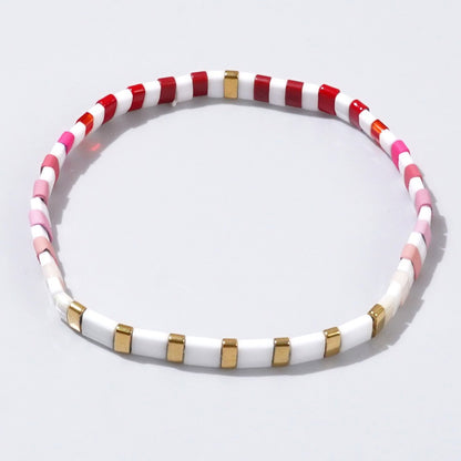 Handwoven Ethnic Glass Bead Bracelet