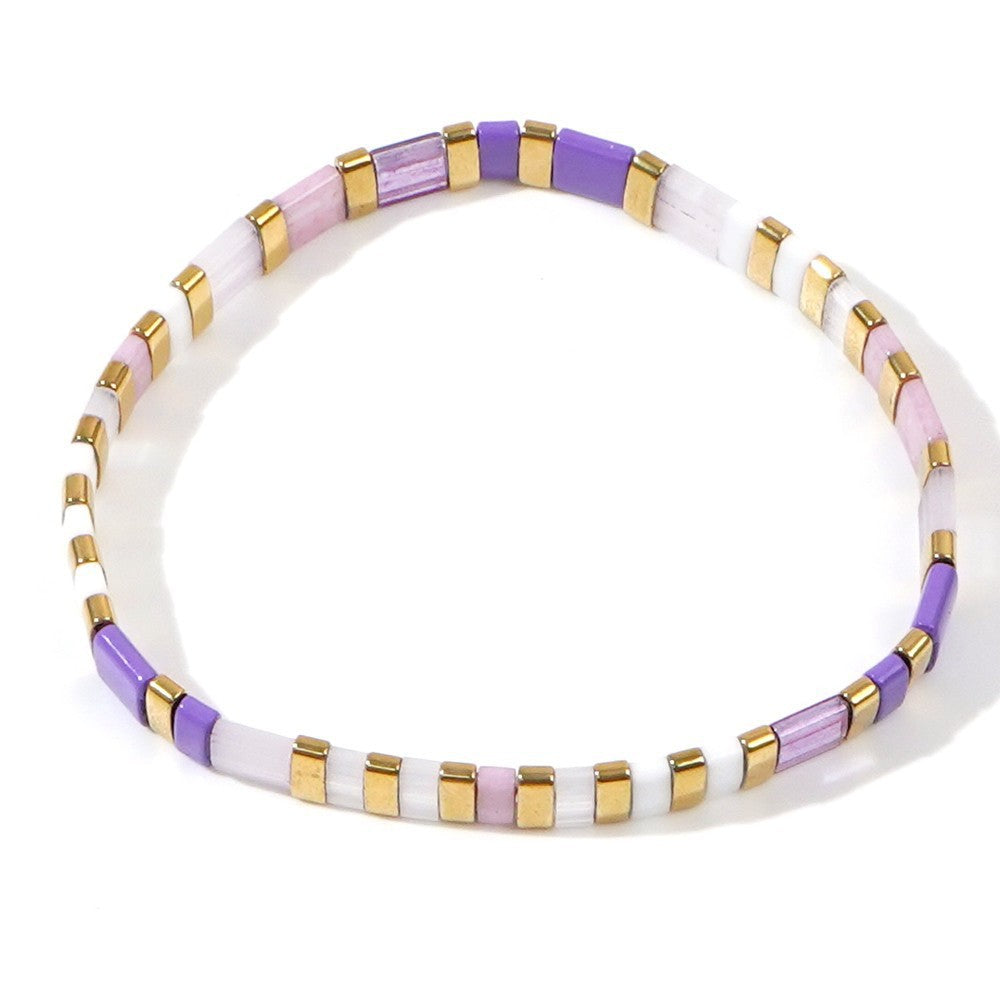Handwoven Ethnic Glass Bead Bracelet