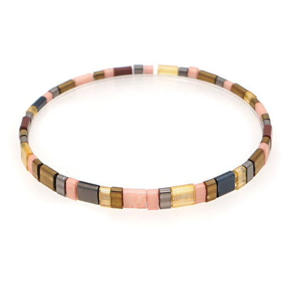 Handwoven Ethnic Glass Bead Bracelet