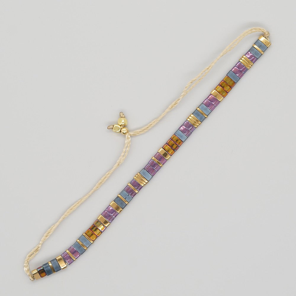 Handwoven Glass Bead Ethnic Bracelet
