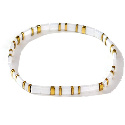 Handwoven Glass Bead Ethnic Bracelet