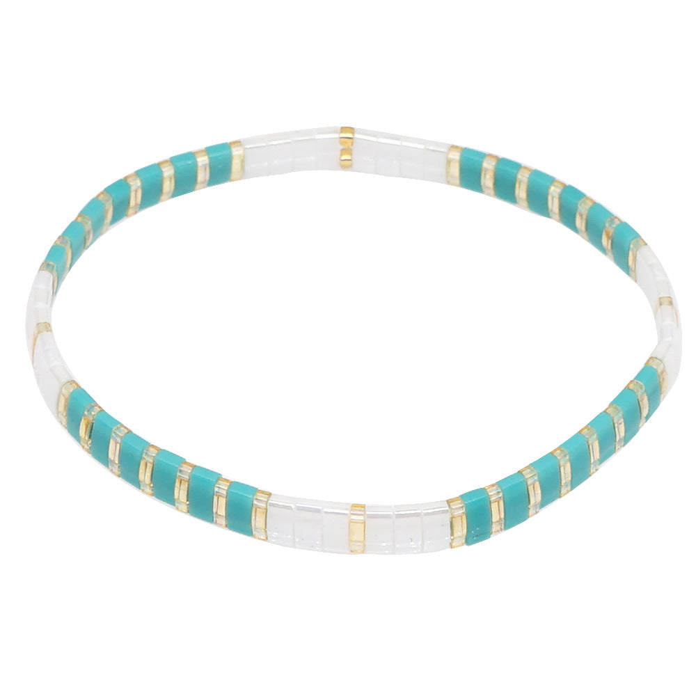 Handwoven Glass Bead Ethnic Bracelet