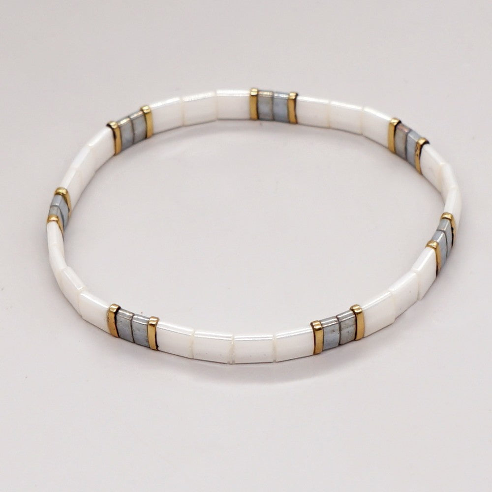 Handwoven Glass Bead Ethnic Bracelet
