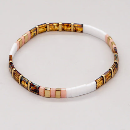 Handwoven Glass Bead Ethnic Bracelet