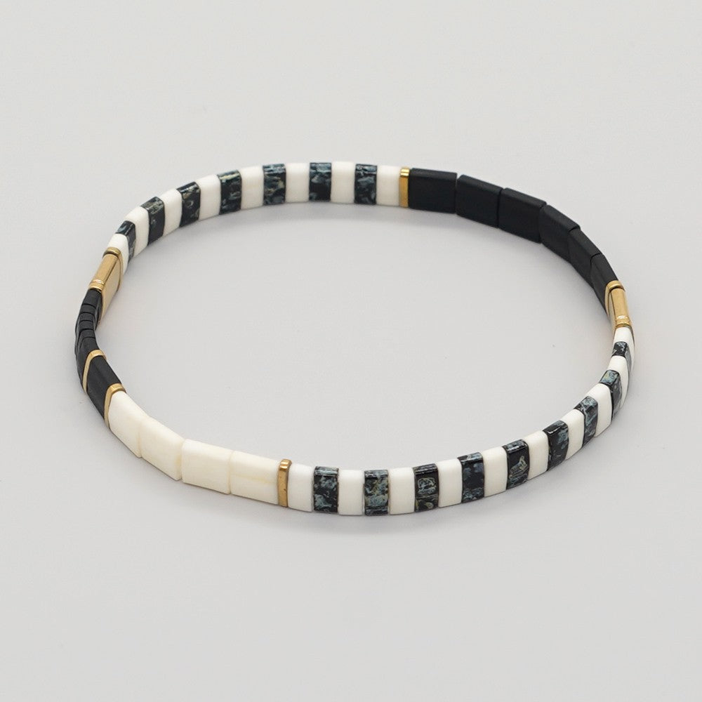 Handwoven Glass Bead Ethnic Bracelet