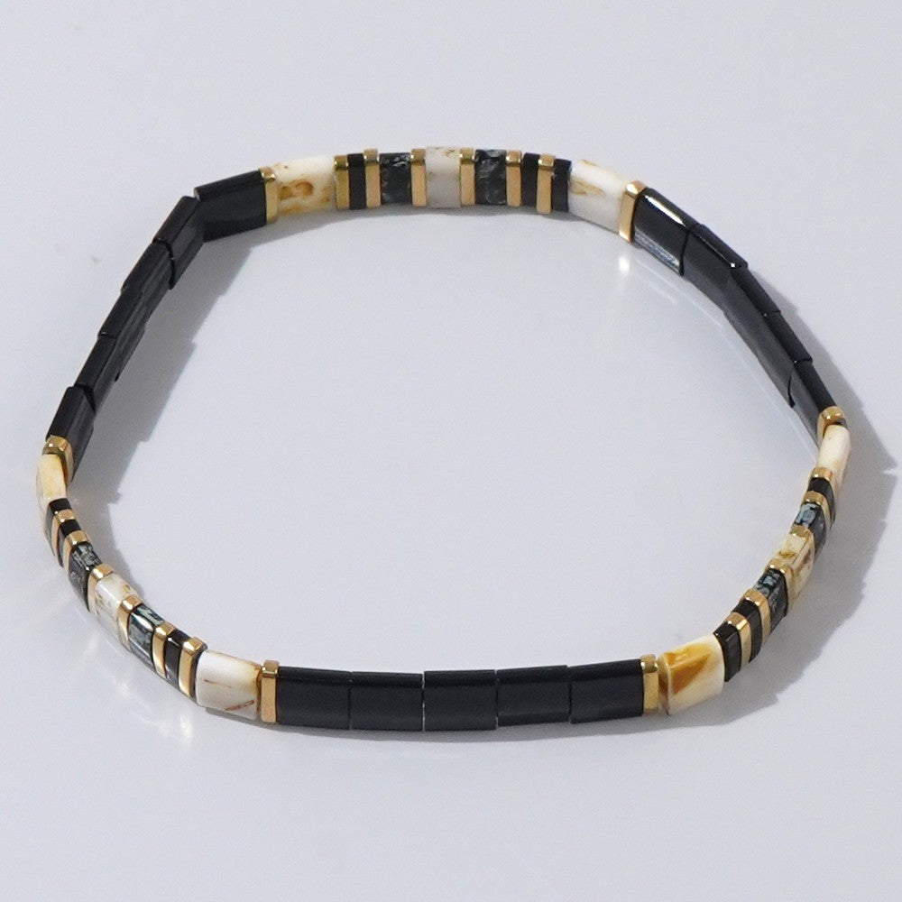 Handwoven Glass Bead Ethnic Bracelet