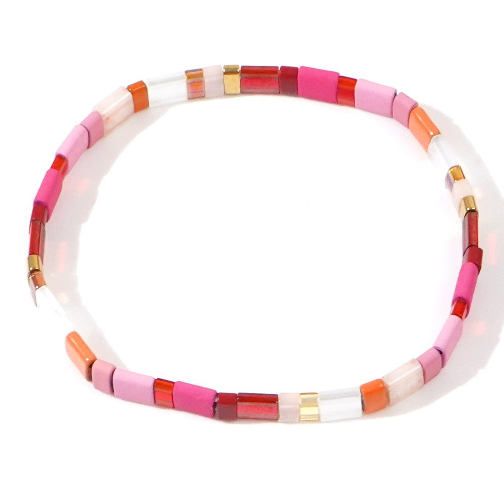 Handwoven Glass Bead Ethnic Bracelet