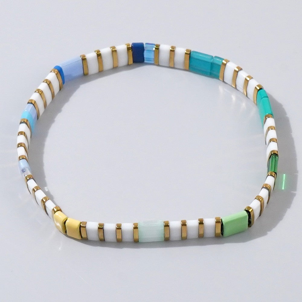 Handwoven Glass Bead Ethnic Bracelet