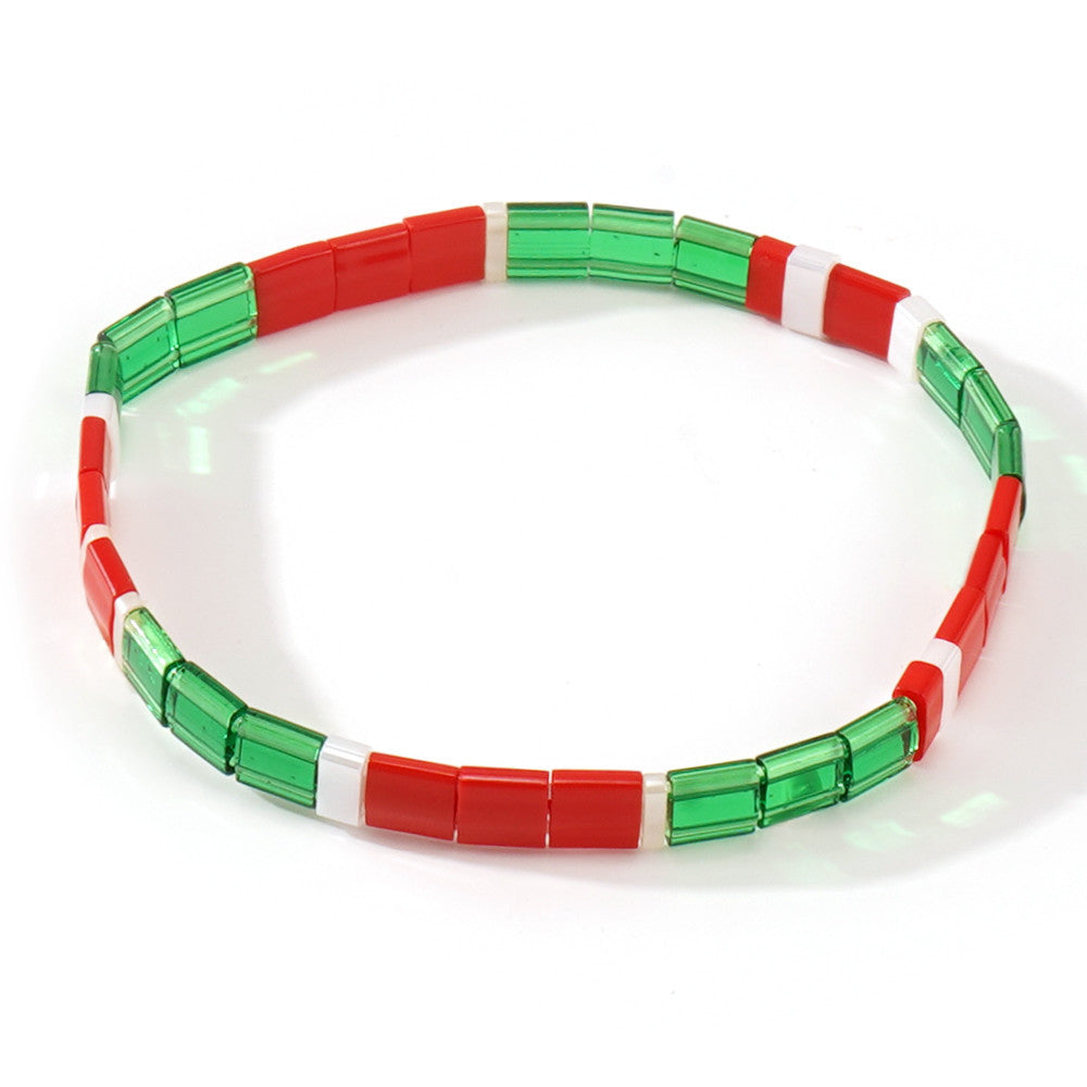 Handwoven Glass Bead Ethnic Bracelet