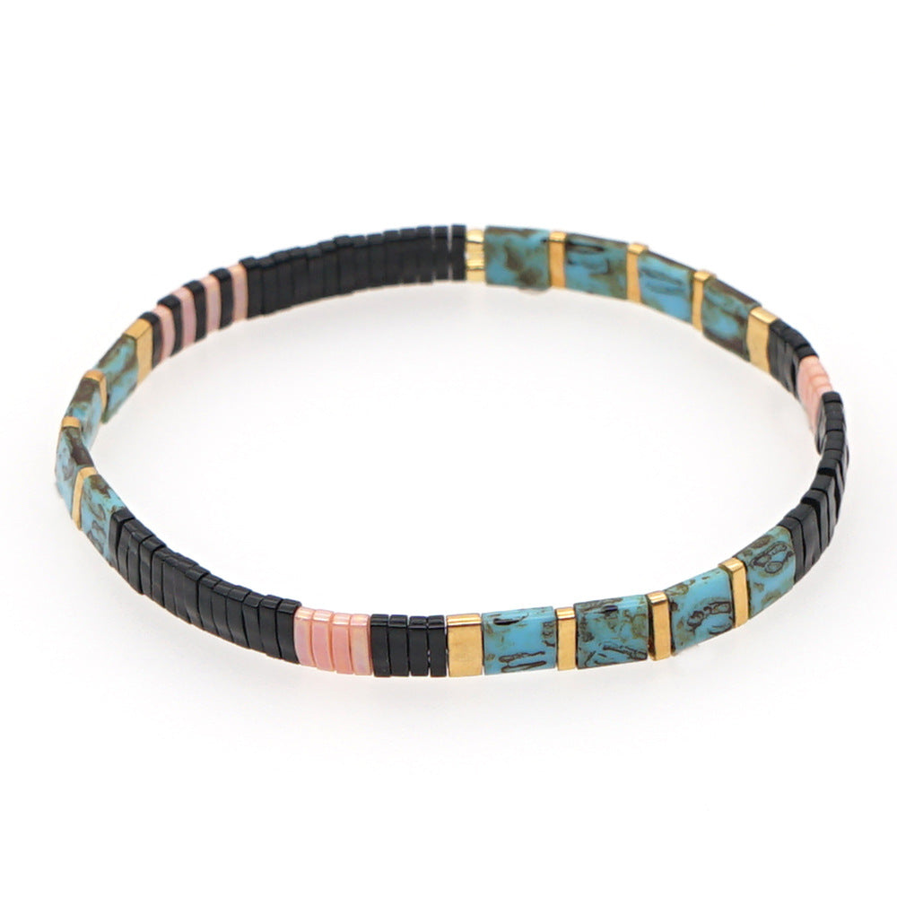 Handwoven Glass Bead Ethnic Bracelet
