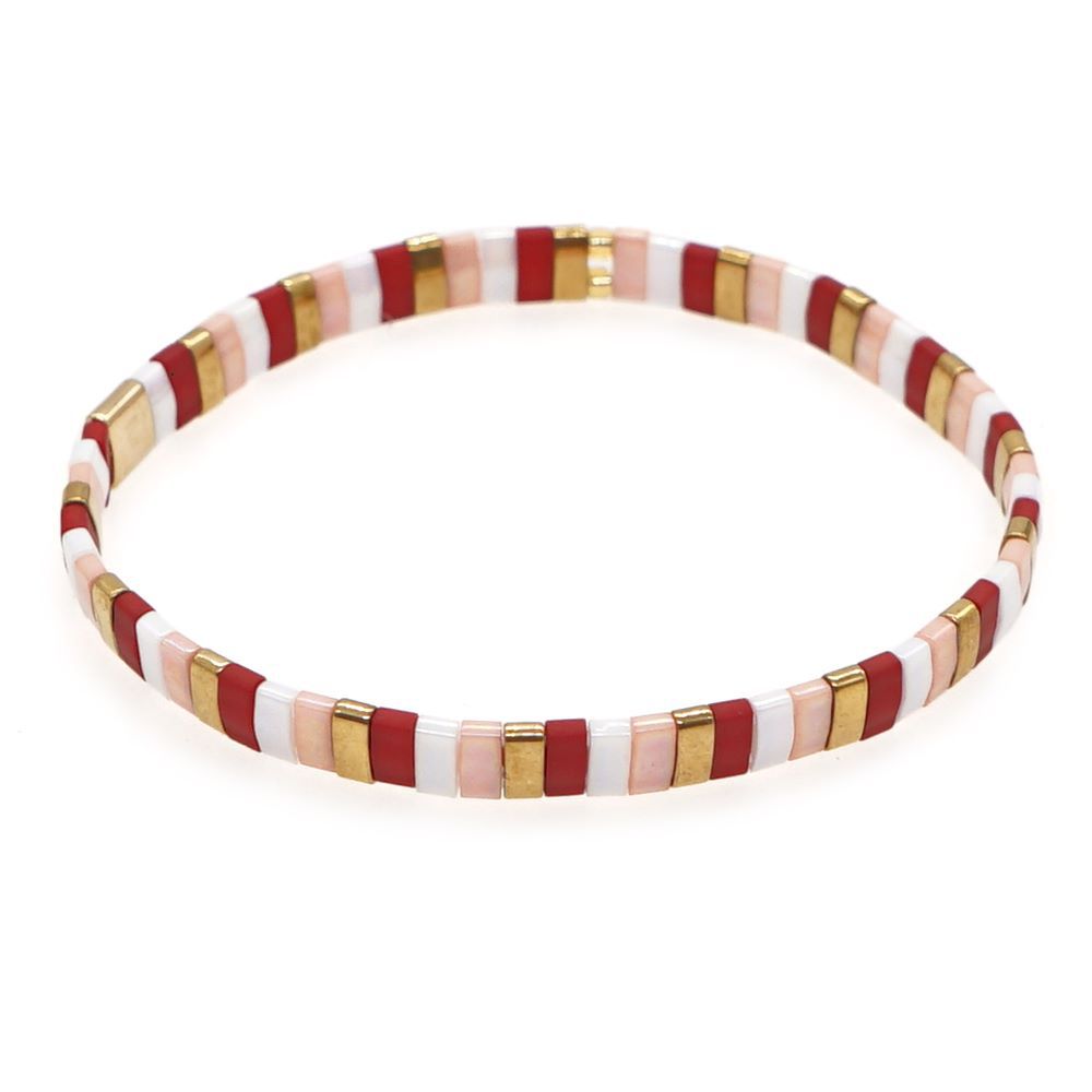 Handwoven Glass Bead Ethnic Bracelet
