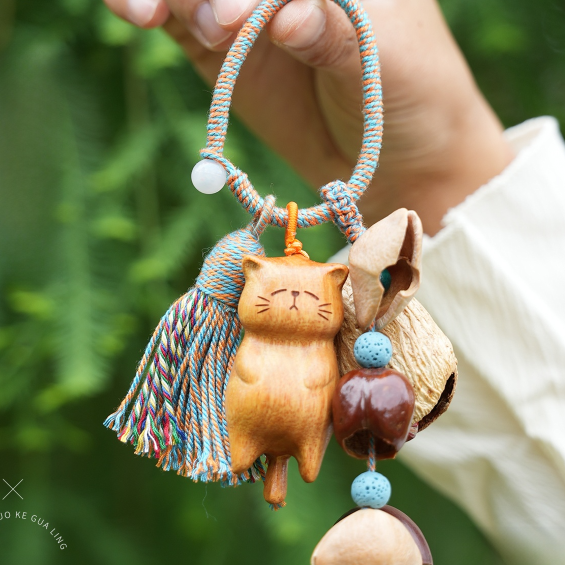 Handwoven hanging bell
