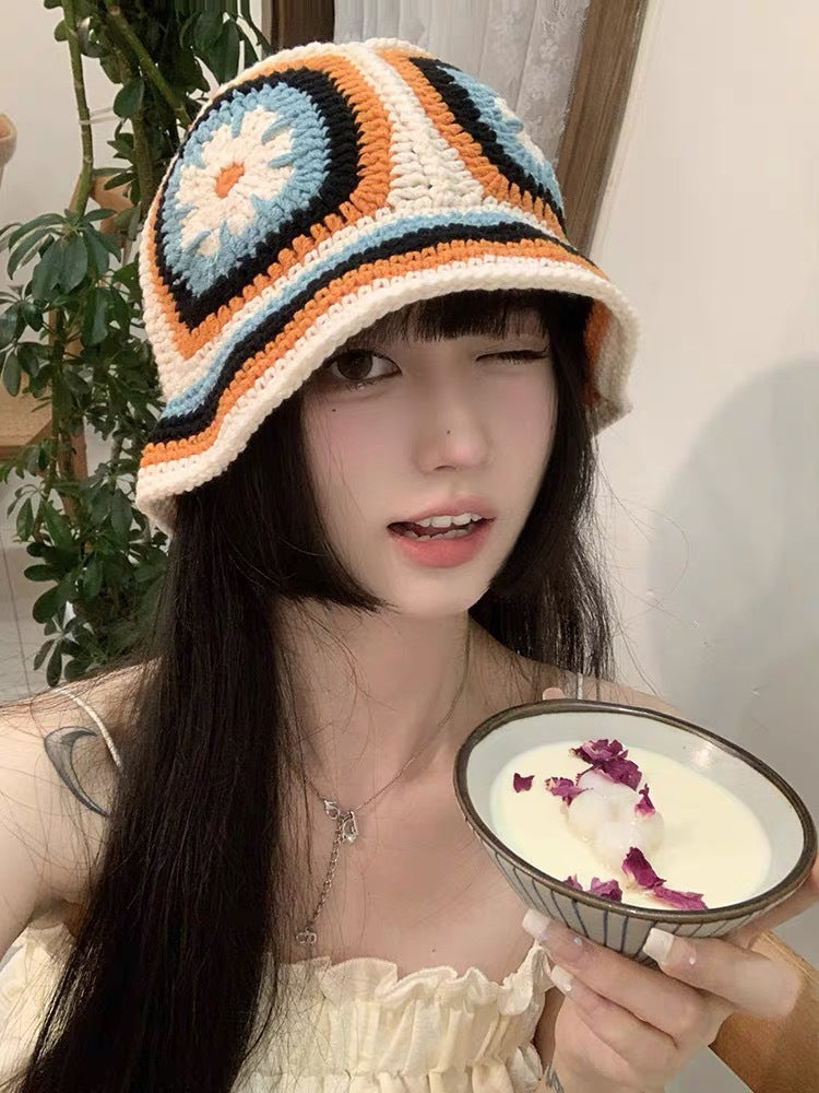 Handwoven Hollow Cotton Fisherman Hat