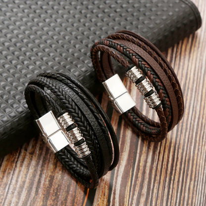 Handwoven Leather Bracelet