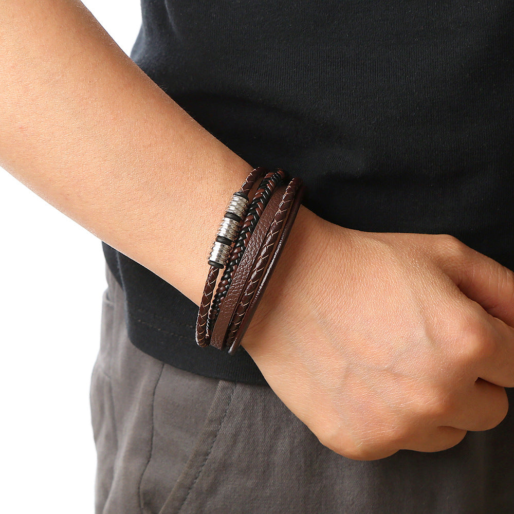 Handwoven Leather Bracelet