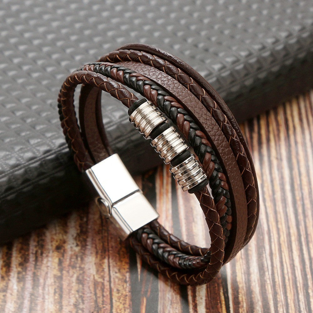 Handwoven Leather Bracelet
