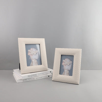 Handwoven Leather Photo Frame