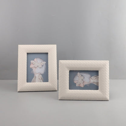 Handwoven Leather Photo Frame