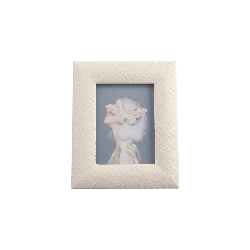 Handwoven Leather Photo Frame