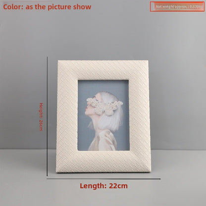 Handwoven Leather Photo Frame