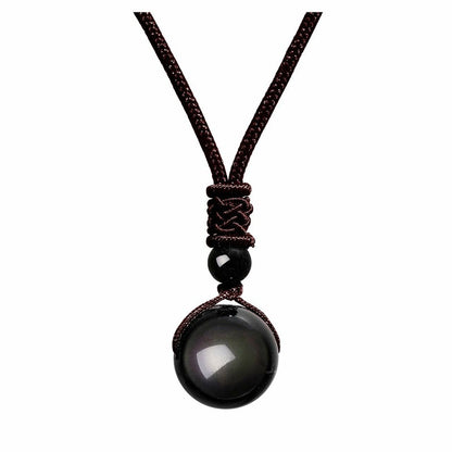 Handwoven Natural Stone Bead Necklace