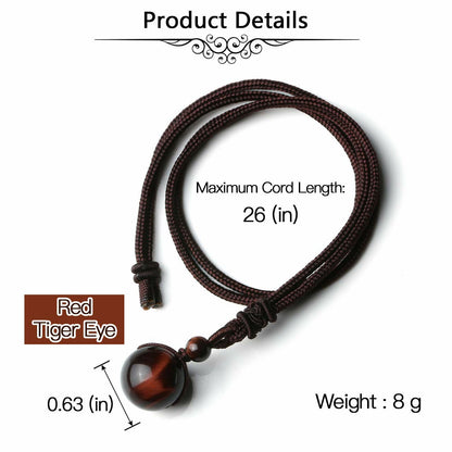 Handwoven Natural Stone Bead Necklace