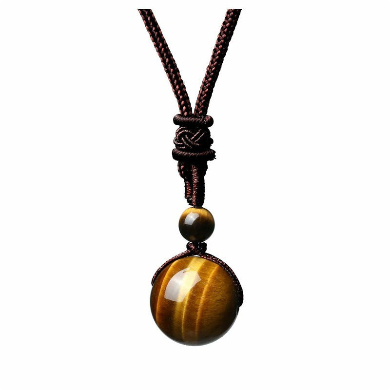 Handwoven Natural Stone Bead Necklace