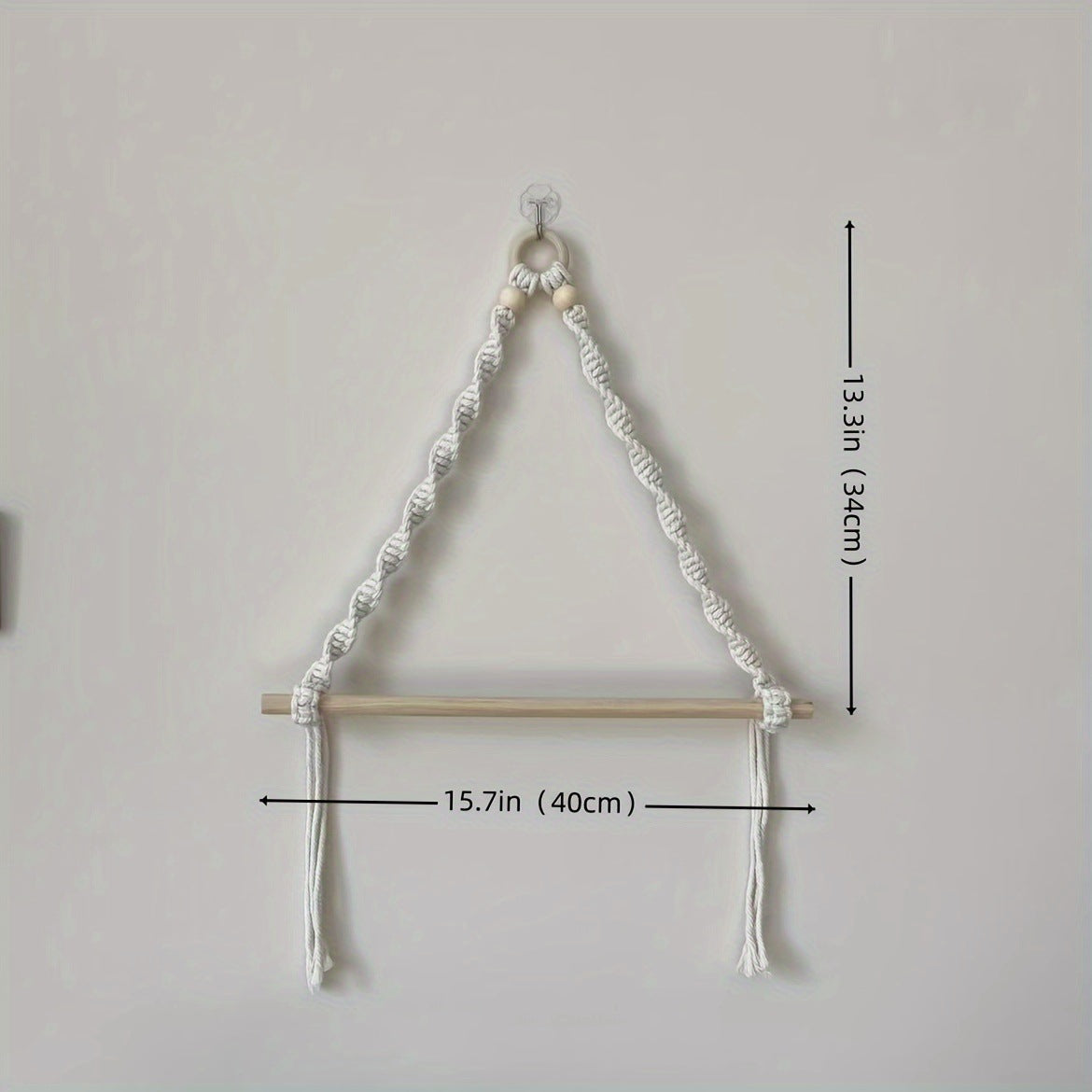 Handwoven Nordic Wall Hanging Towel Rack