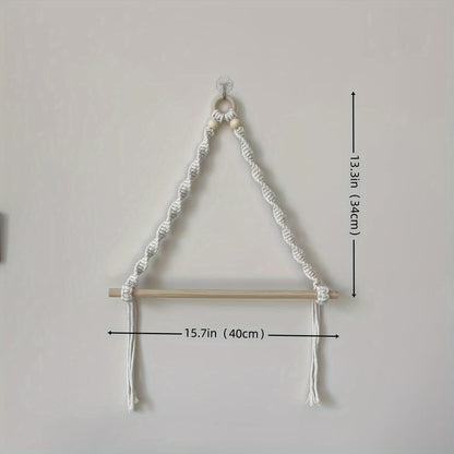 Handwoven Nordic Wall Hanging Towel Rack