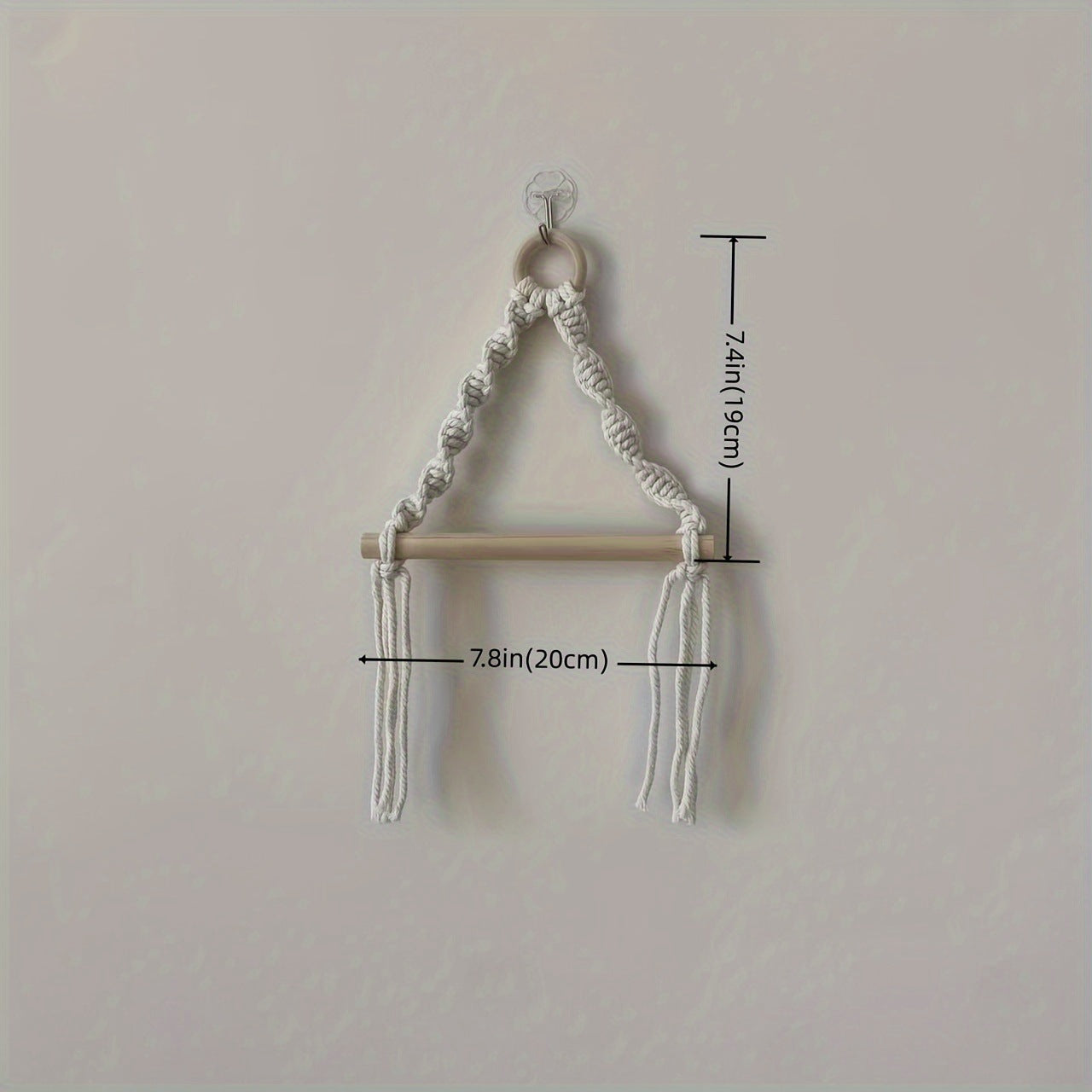Handwoven Nordic Wall Hanging Towel Rack