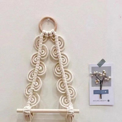 Handwoven Nordic Wall Hanging Towel Rack