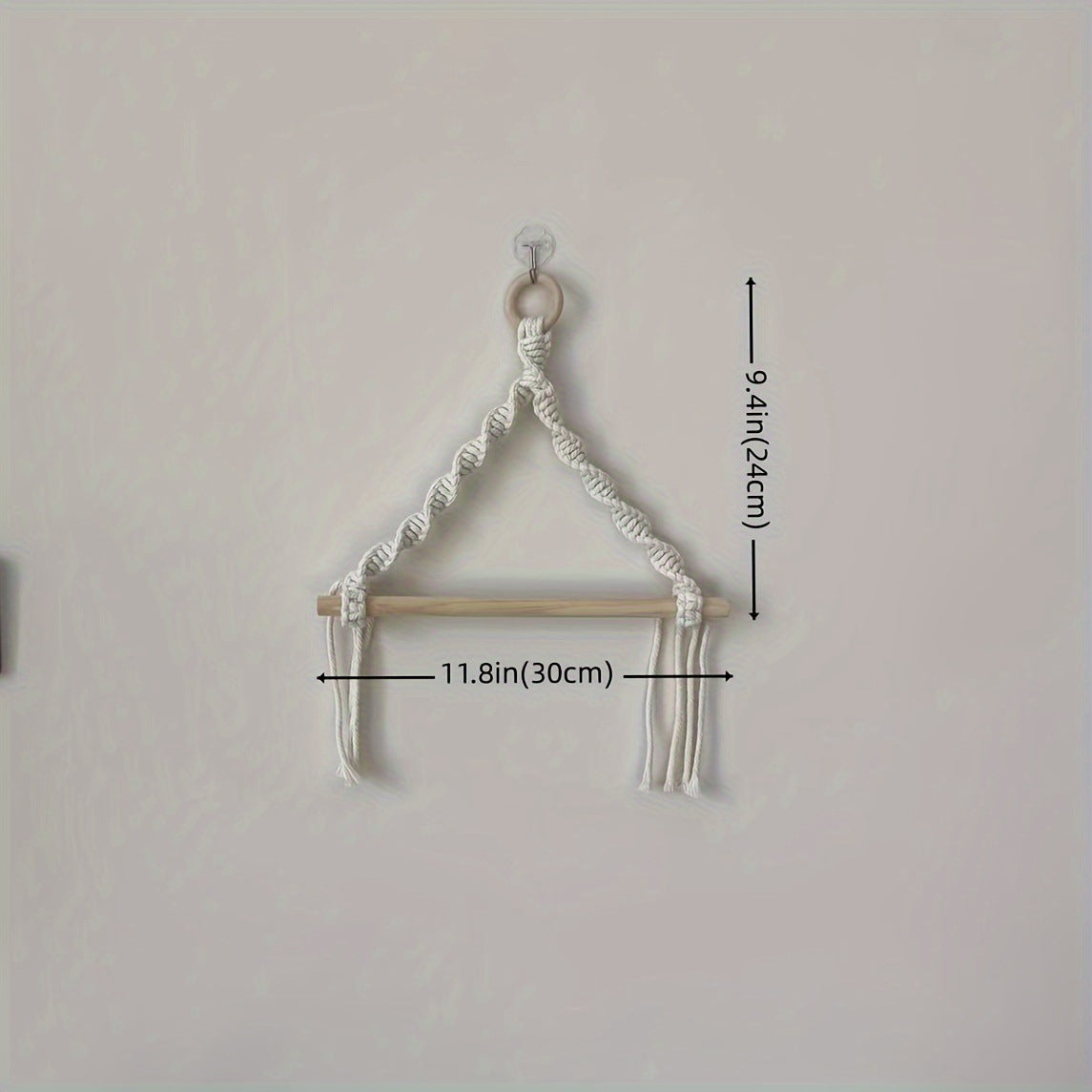 Handwoven Nordic Wall Hanging Towel Rack