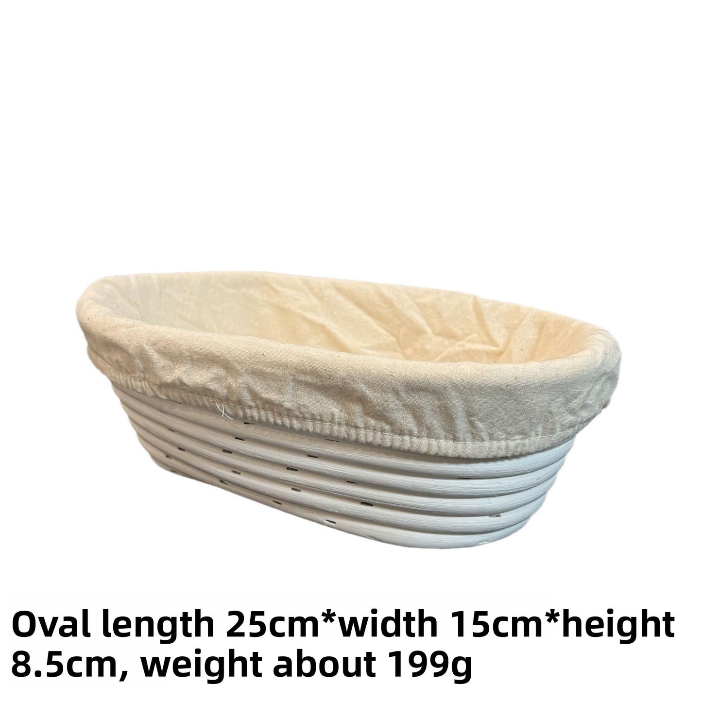 Handwoven Rattan Fermentation Basket with Cloth Cover