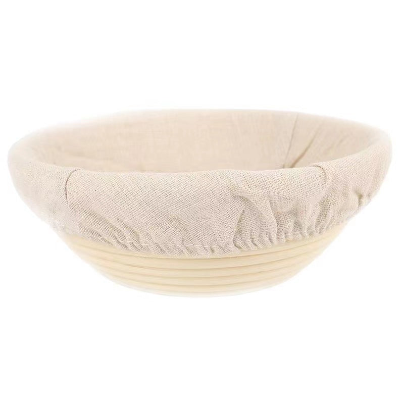 Handwoven Rattan Fermentation Basket with Cloth Cover
