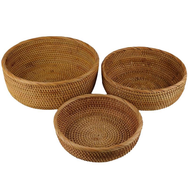 Handwoven Rattan Storage Basket
