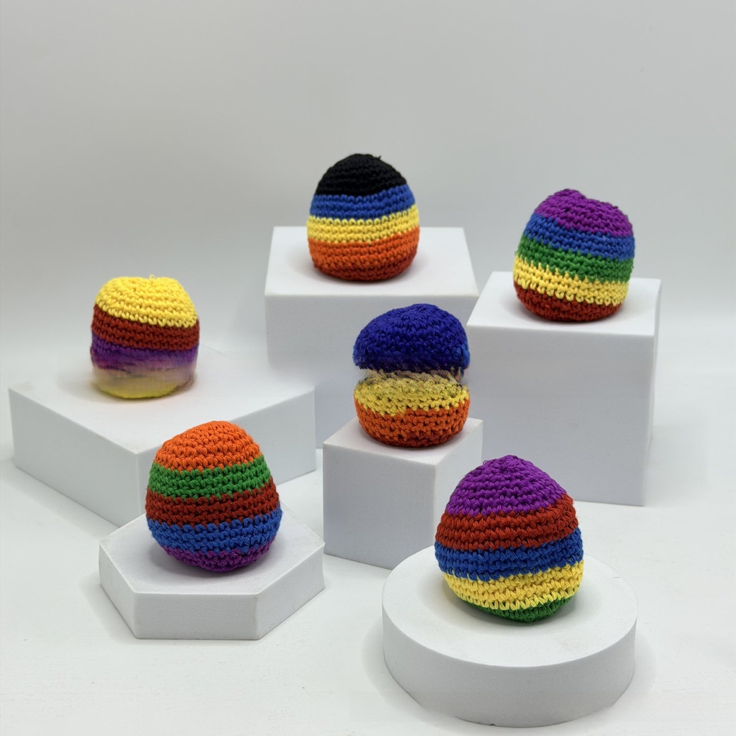 Handwoven Sandbag Toy Balls Set