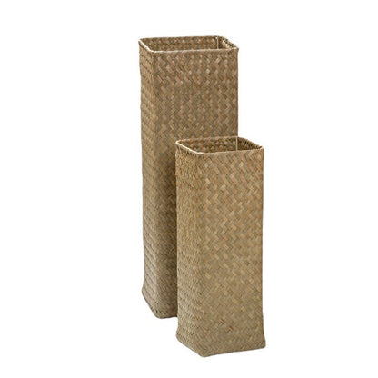 Handwoven Straw Flower Vase