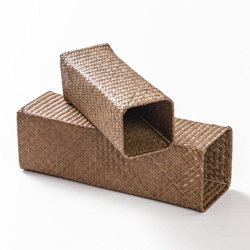 Handwoven Straw Flower Vase