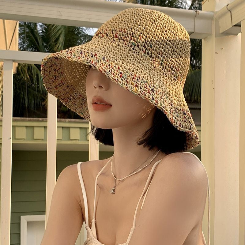 Handwoven Straw Sun Hat for Women