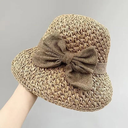 Handwoven Straw Sun Hat for Women